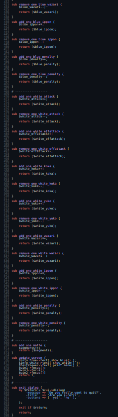 Screenshot of the code zoomed out as far as possible